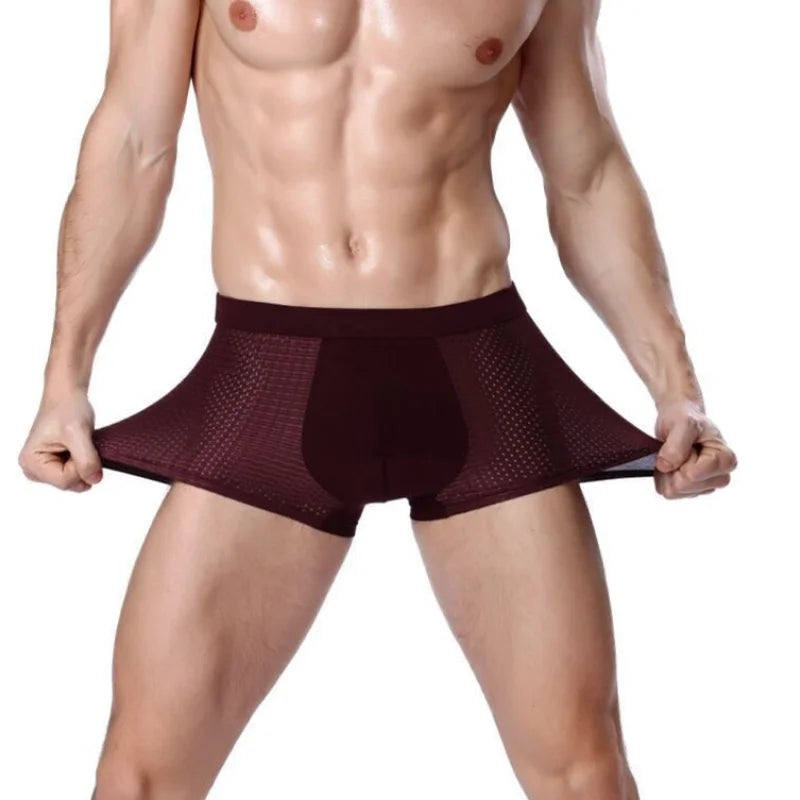 4-Pack Men's Breathable Boxer Briefs