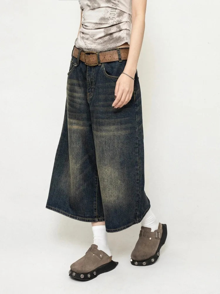 Women's  Washed Denim Shorts