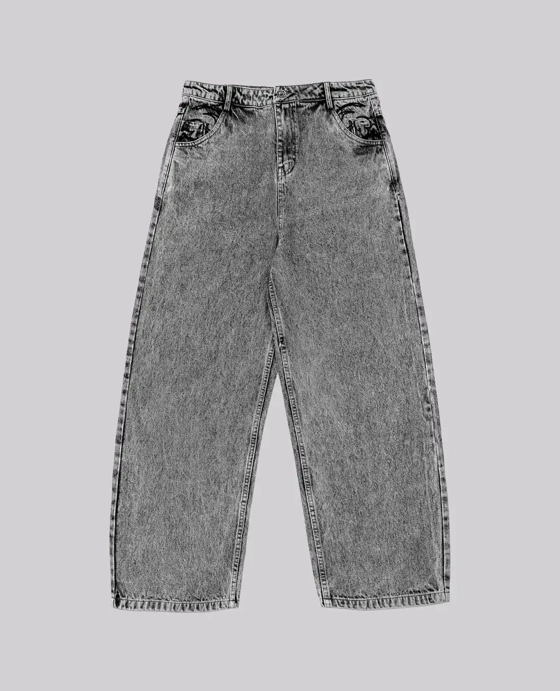 90s Retro Embroidered Straight Leg Jeans
