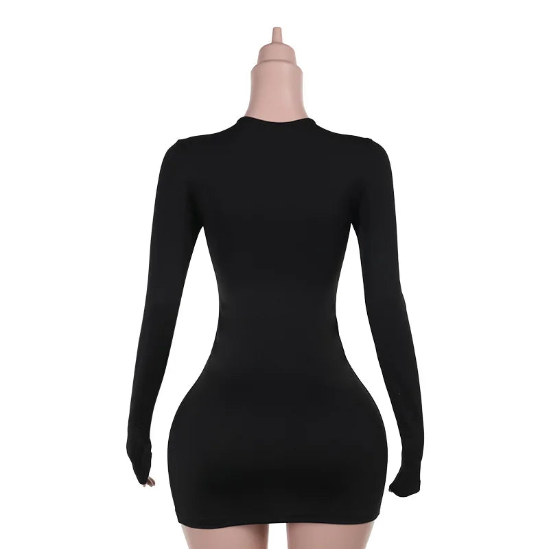 Weird Puss Shirred Body-con Mini Dress