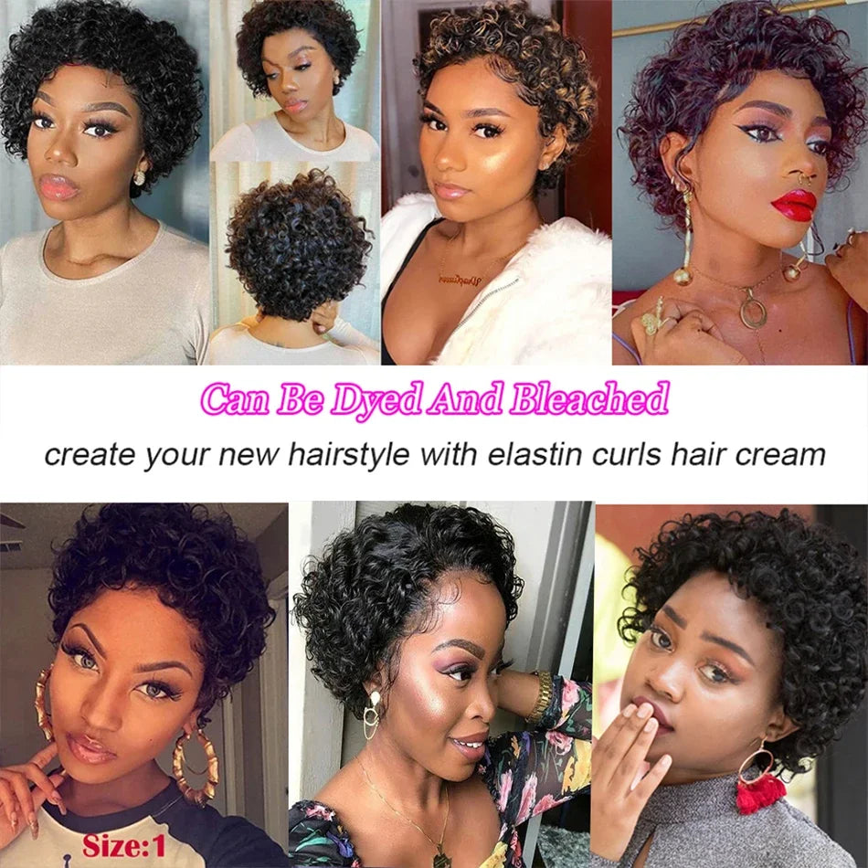 Brazilian Bouncy Curly Human Hair Bundles 6 Inch