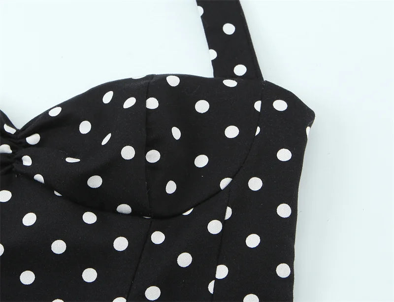 Women's 2026 Polka Dot Halter Summer Top