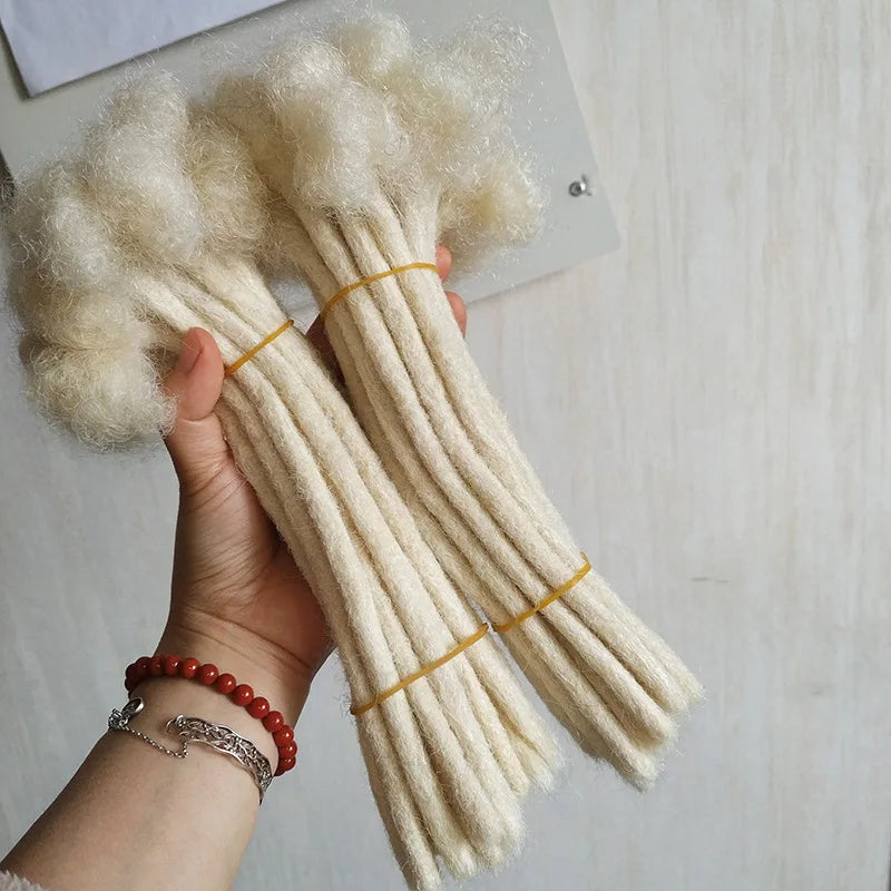 613 Blonde Human Hair Dreadlock Extensions