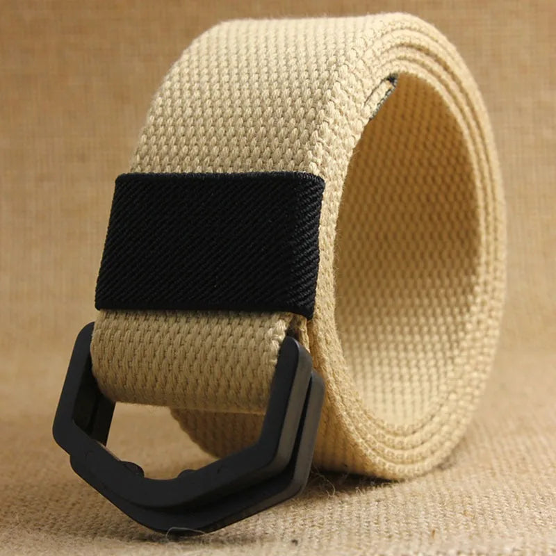 Men Female Jeans Belt Nylon Adjustable Belt Outdoor Travel Tactical Waist Belt Unisex