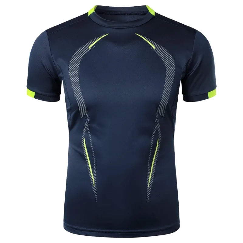 "Summer Gym Breathable T Shirt Men Quick Drying Jogging Tops