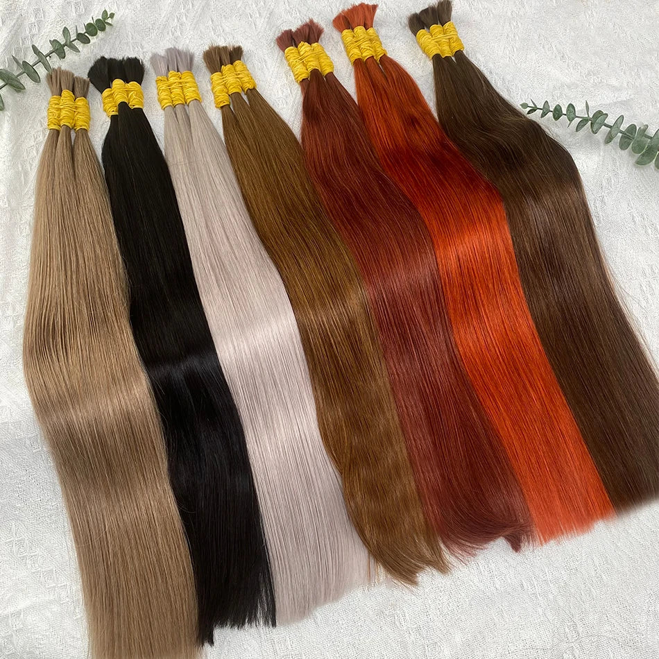 Straight Brazilian Remy Human Hair Bundles (No Weft)