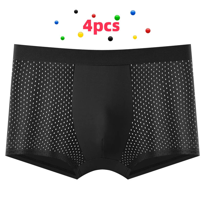 4-Pack Men's Breathable Boxer Briefs