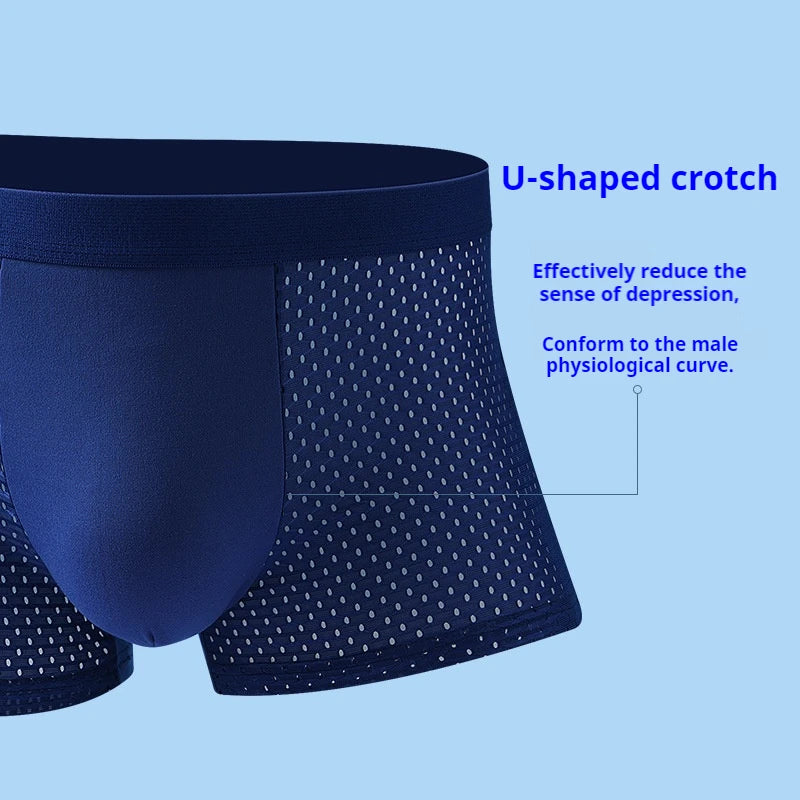4-Pack Men's Breathable Boxer Briefs