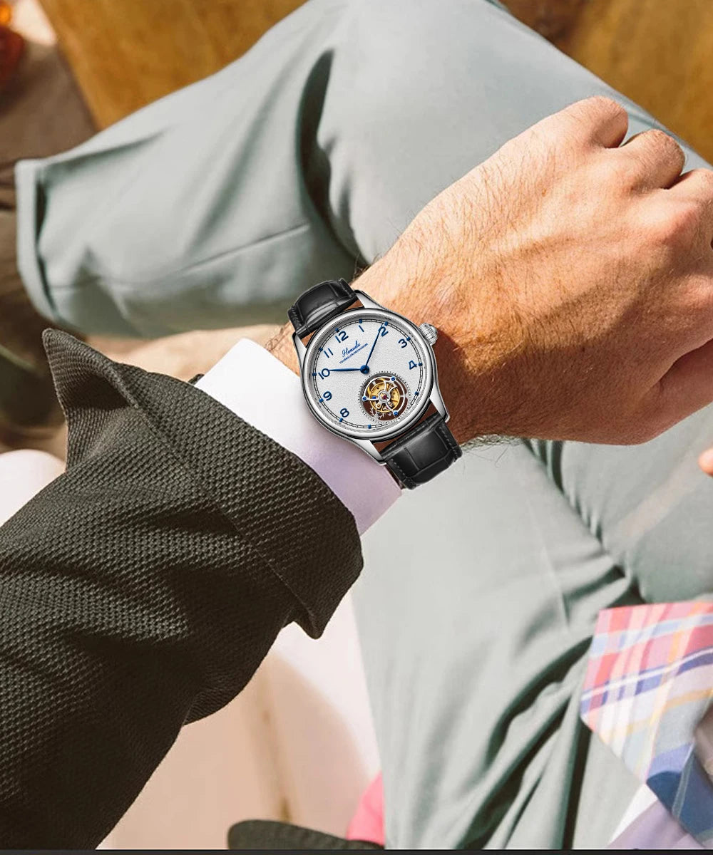 HEMUDU Flying Tourbillon Skeleton Watch