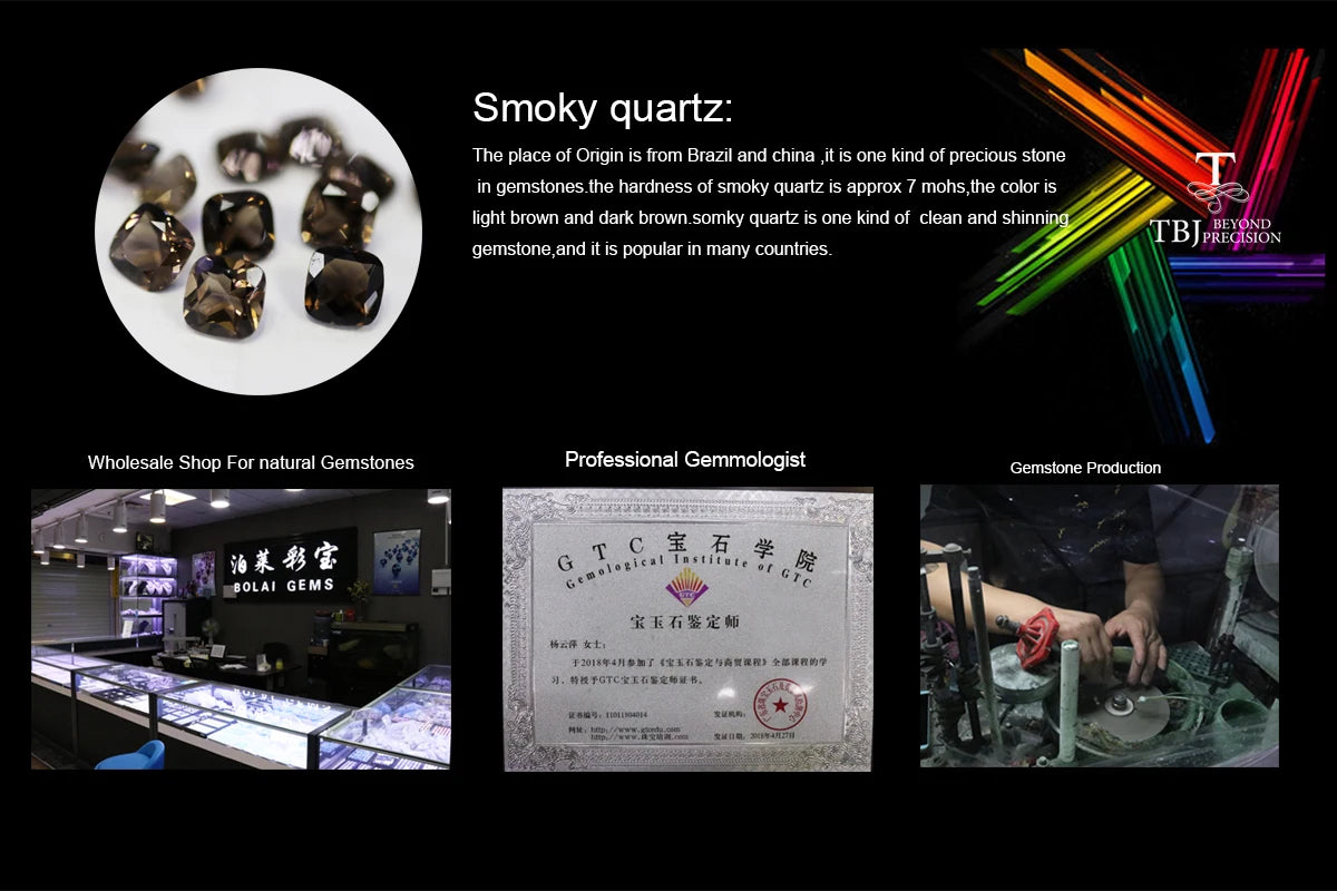 2026 Anime Jujutsu Kaisen Silver Ring & Earrings Set with Smoky Gemstone