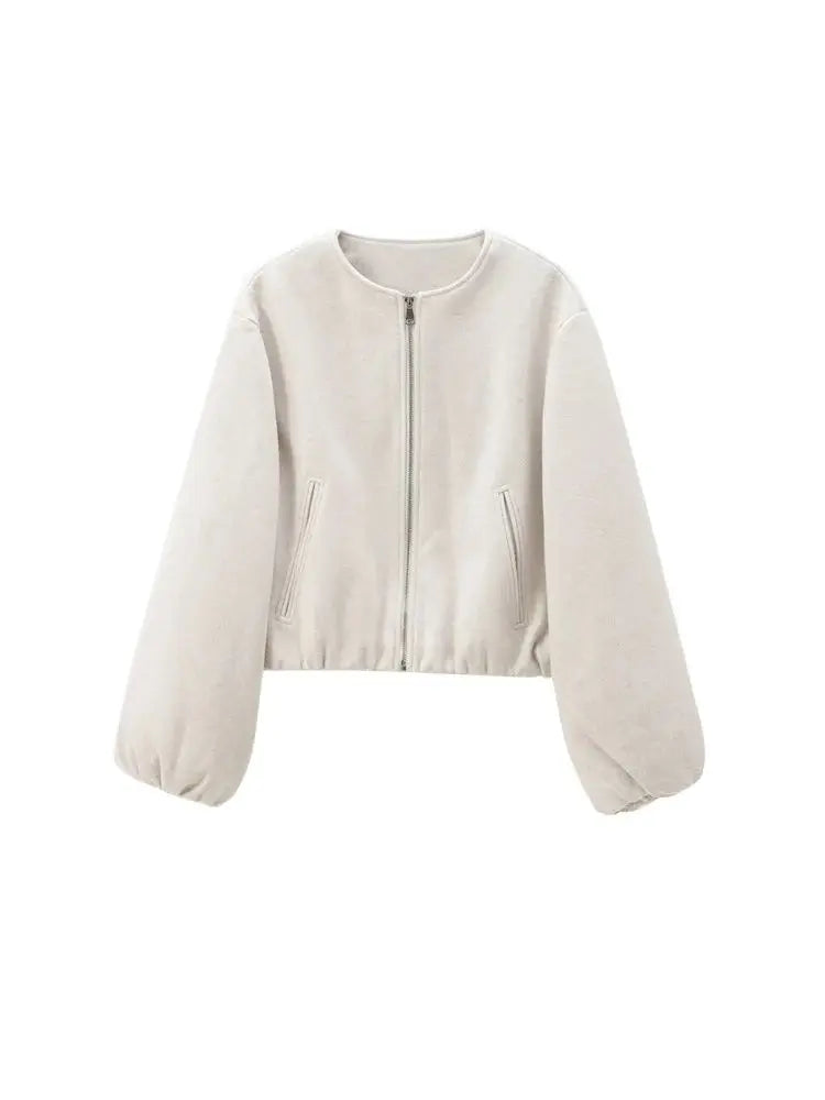 Women's Oversized Soft Bomber Jacket