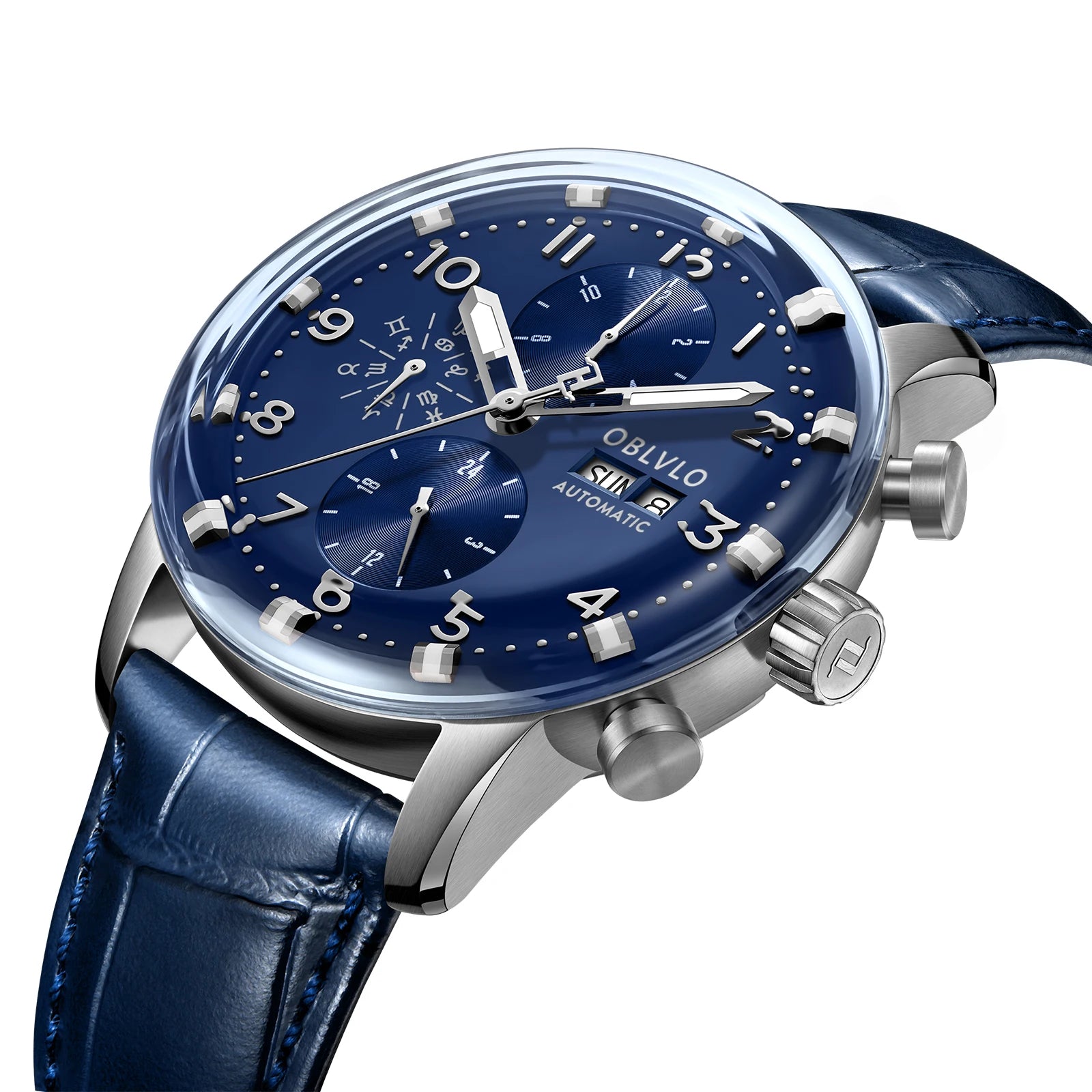 OBLVLO Men's Automatic Sapphire Watch