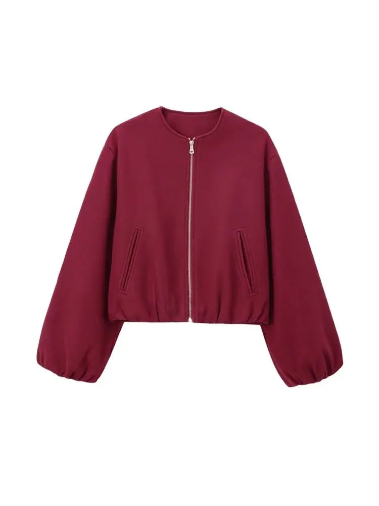Women's Oversized Soft Bomber Jacket
