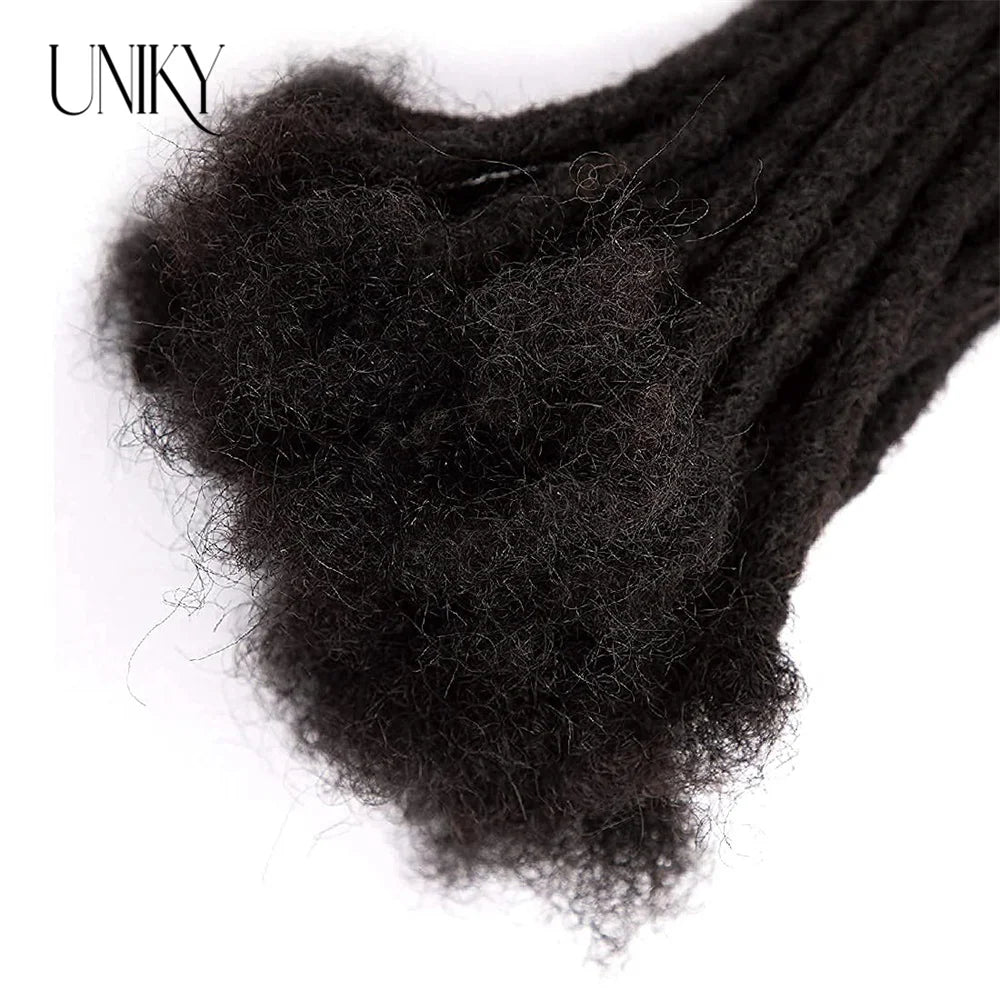 60-Strand Human Hair Dreadlocks Extensions