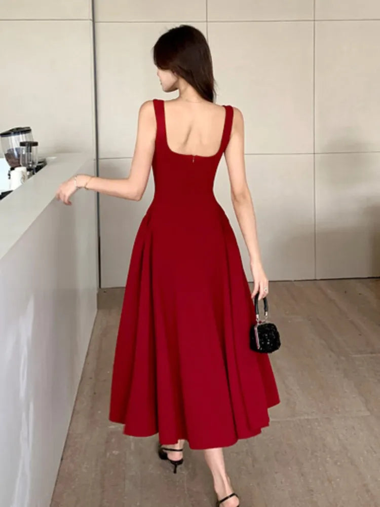 Women’s Elegant Sling Evening A-Line Dress