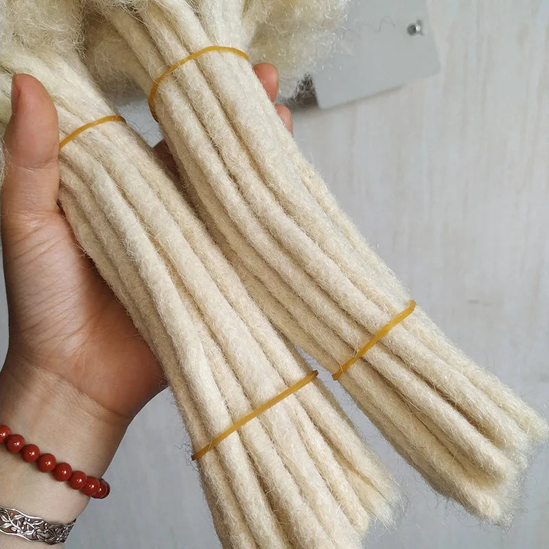 613 Blonde Human Hair Dreadlock Extensions