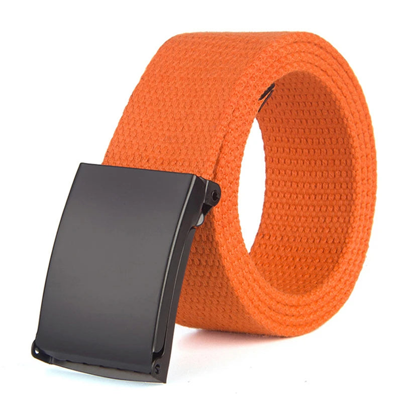 Men Female Jeans Belt Nylon Adjustable Belt Outdoor Travel Tactical Waist Belt Unisex