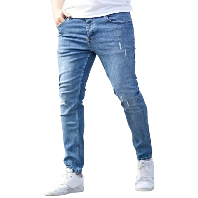Men's Stretch Slim Fit Pencil Jeans