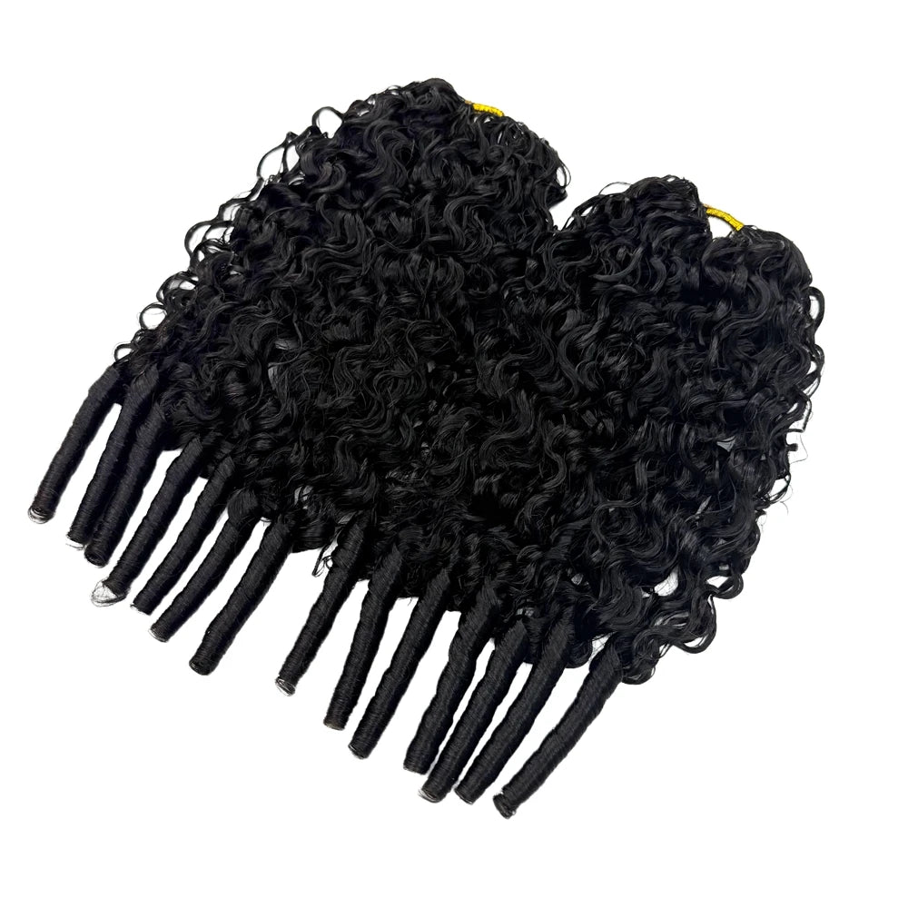 Burmese Curly Pre-Looped Human Hair Extensions