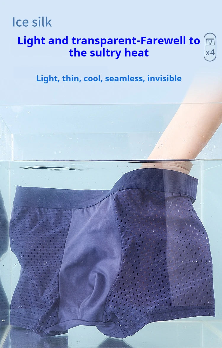 4-Pack Men's Breathable Boxer Briefs