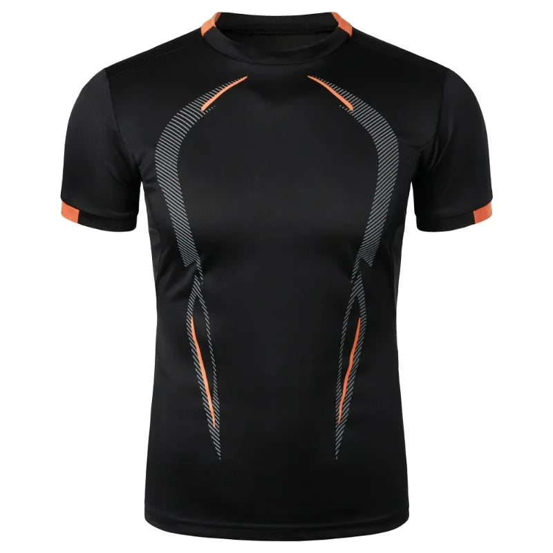 "Summer Gym Breathable T Shirt Men Quick Drying Jogging Tops