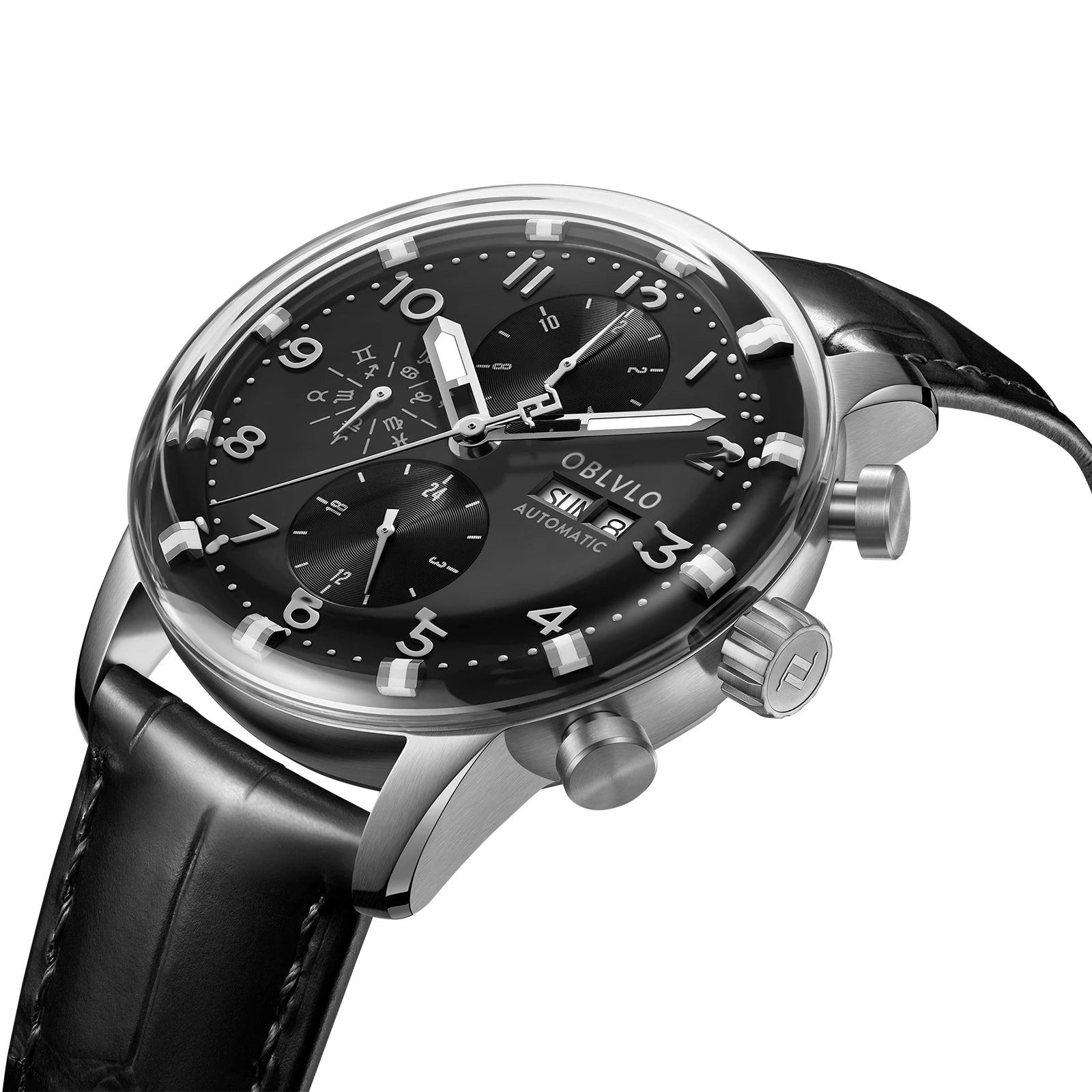 OBLVLO Men's Automatic Sapphire Watch