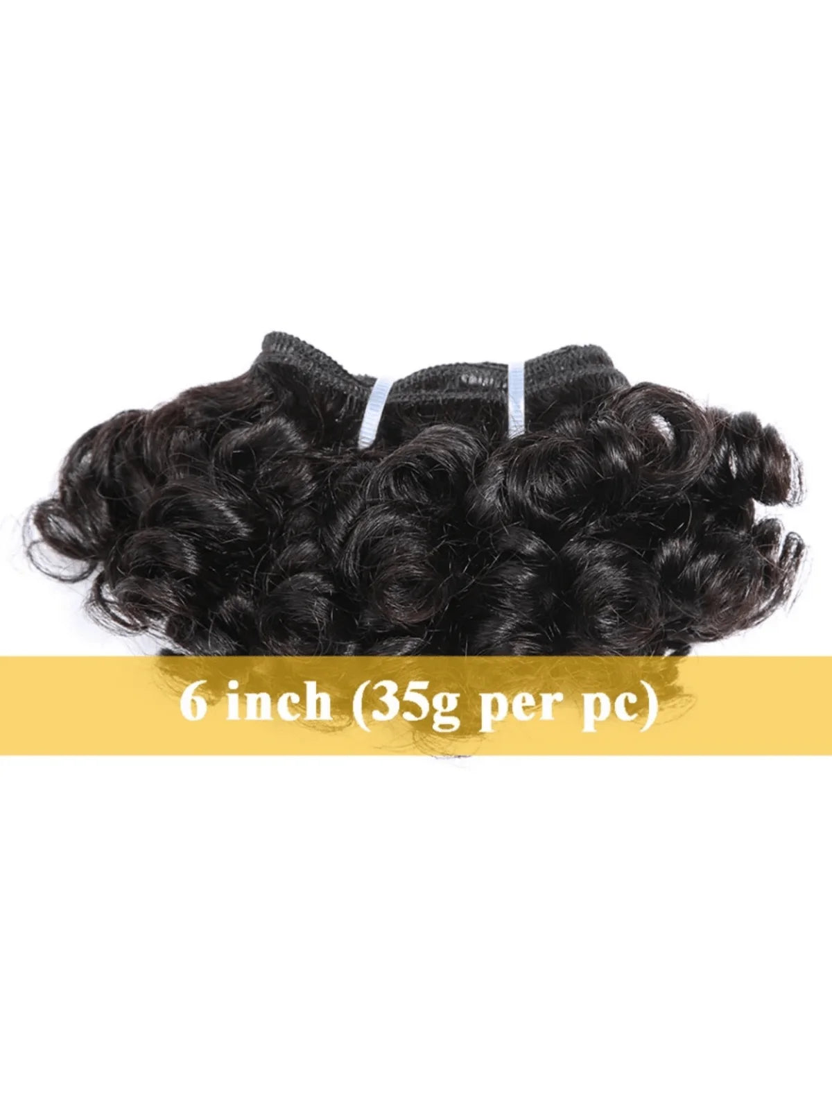 Brazilian Bouncy Curly Human Hair Bundles 6 Inch