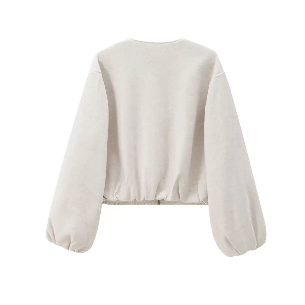Women's Oversized Soft Bomber Jacket