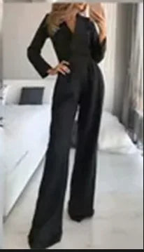 Women's High Waist Office Jumpsuit