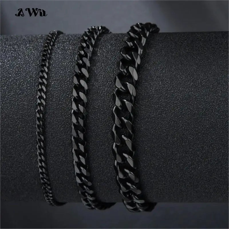 Men's Stainless Steel Miami Curb Bracelet