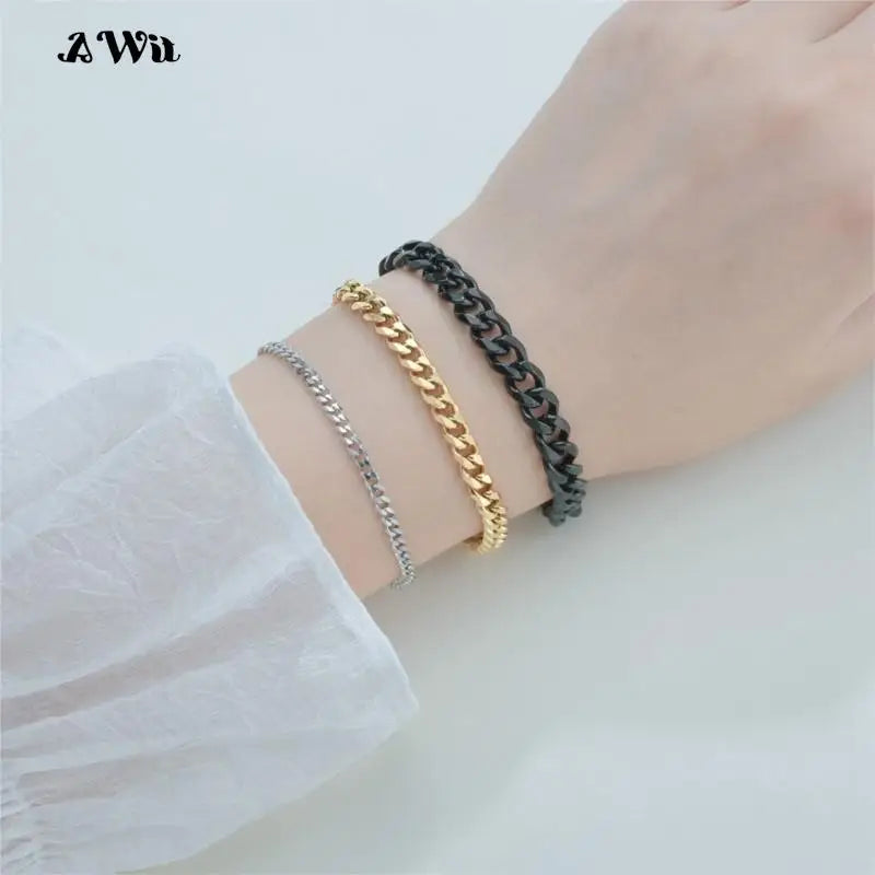 Men's Stainless Steel Miami Curb Bracelet