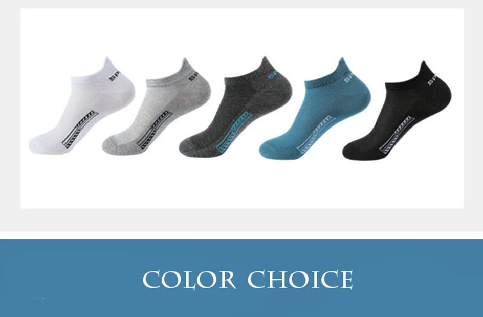 5 Pairs Breathable Cotton Ankle Socks