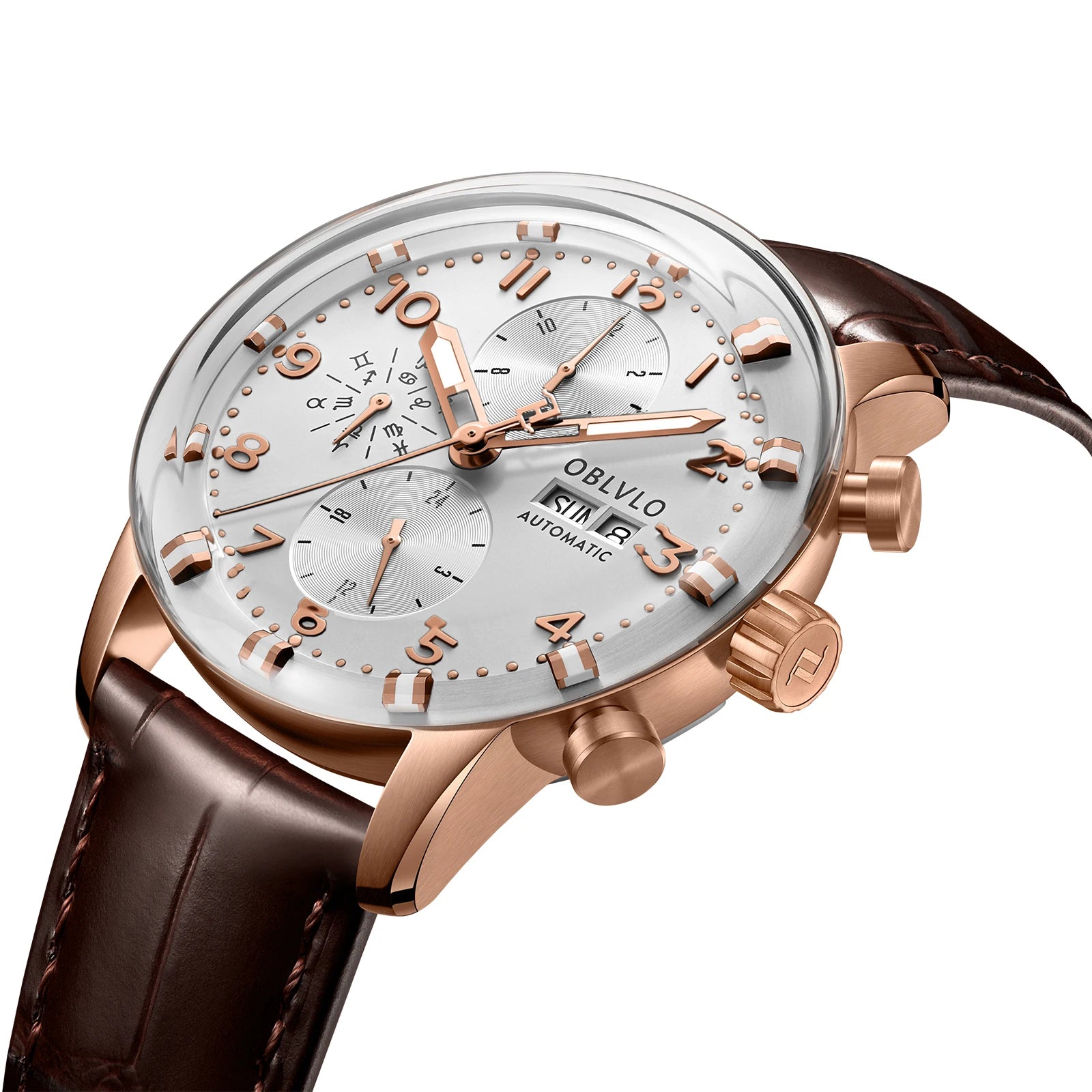 OBLVLO Men's Automatic Sapphire Watch