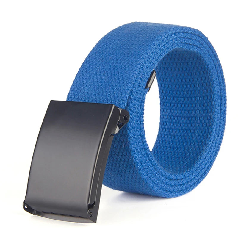 Men Female Jeans Belt Nylon Adjustable Belt Outdoor Travel Tactical Waist Belt Unisex
