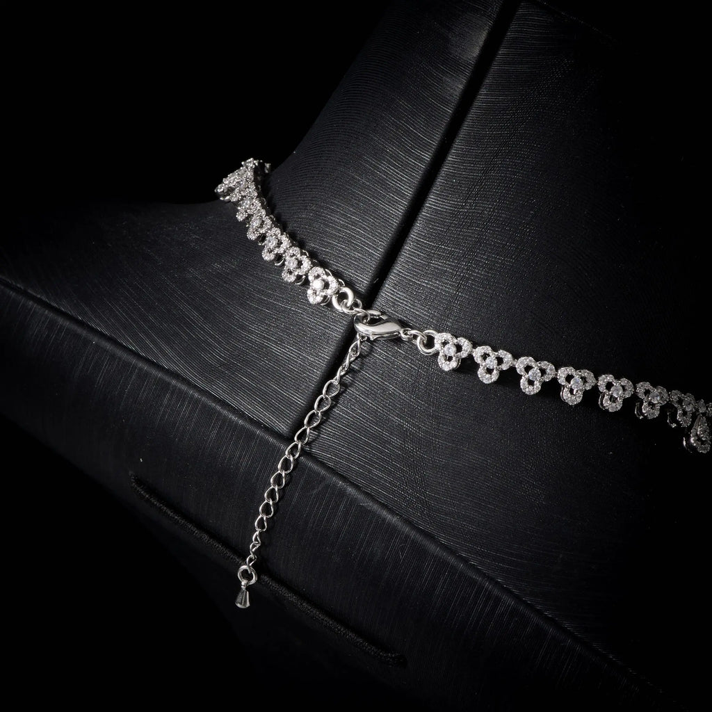 INJEWELIFE Cubic Zircon Choker Jewelry Set for Women