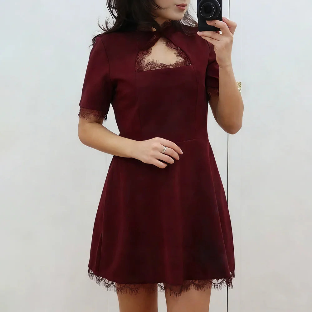 Talenza Lace Patchwork Evening Dress