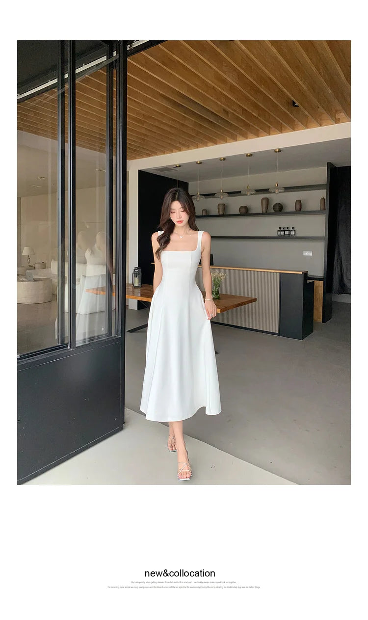 Women’s Elegant Sling Evening A-Line Dress