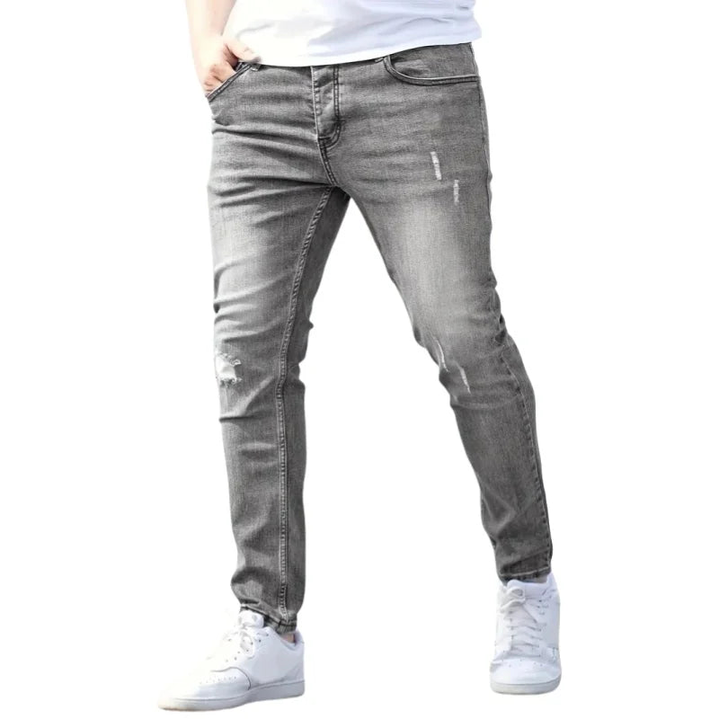Men's Stretch Slim Fit Pencil Jeans