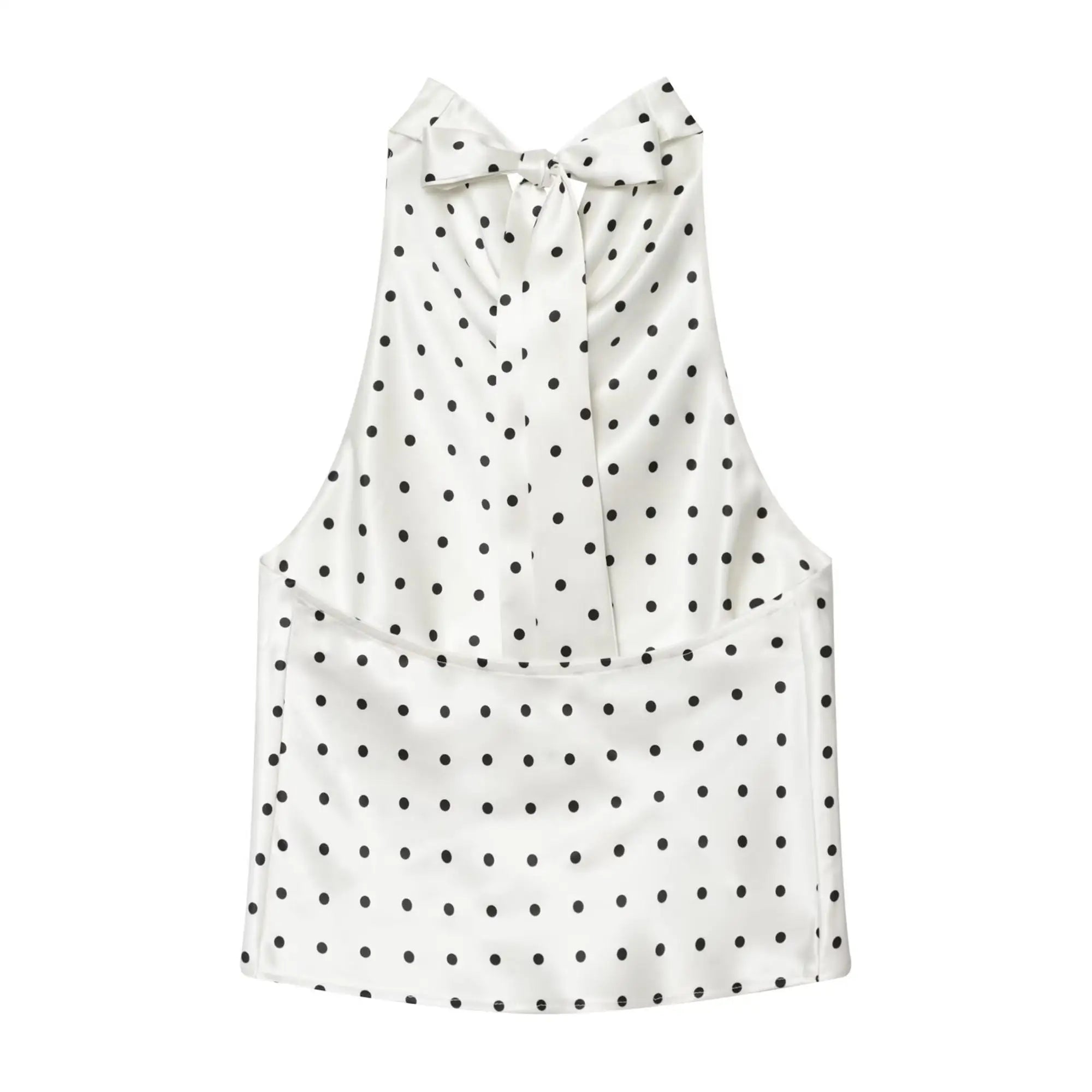 Women's Halter Ruffle Backless Crop Top