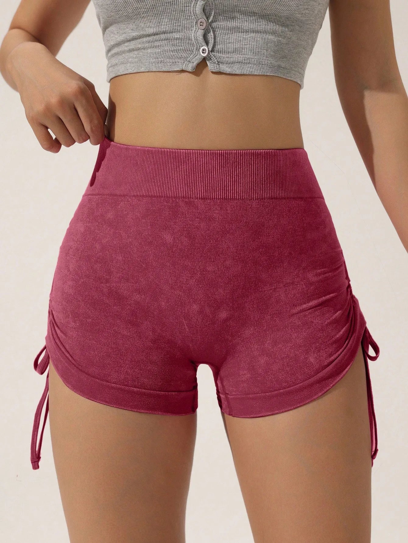 Women's Drawstring Scrunch Butt Sports Shorts