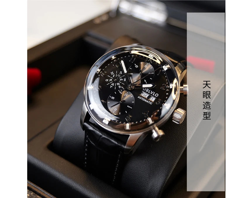 OBLVLO Men's Automatic Sapphire Watch