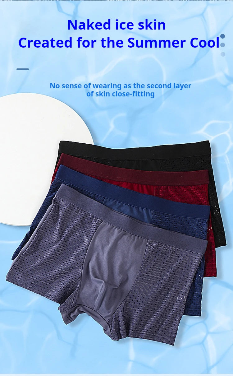 4-Pack Men's Breathable Boxer Briefs