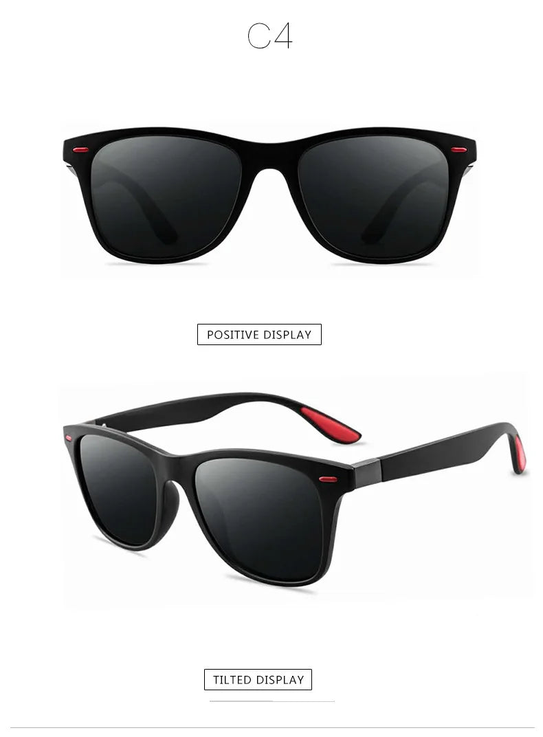 Fashion Classic Polarized Men And Women Square Sunglasses Anti Glare