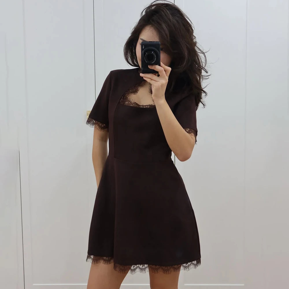 Talenza Lace Patchwork Evening Dress