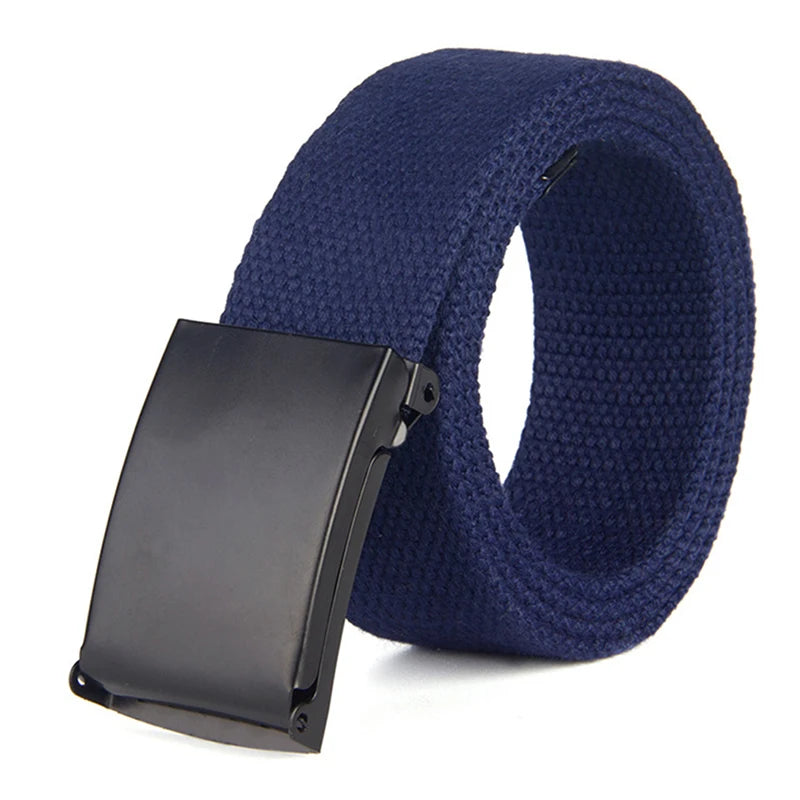 Men Female Jeans Belt Nylon Adjustable Belt Outdoor Travel Tactical Waist Belt Unisex