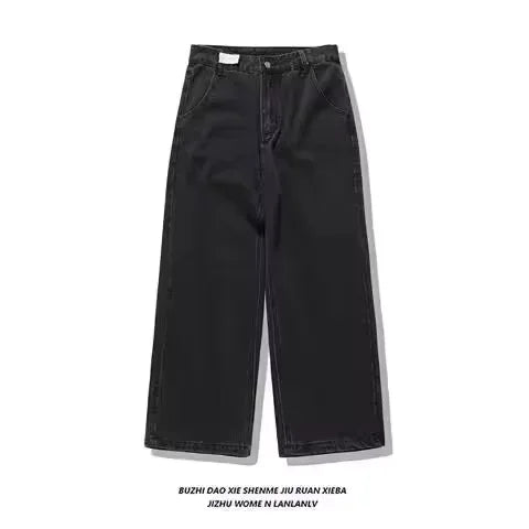 90s Retro Embroidered Straight Leg Jeans