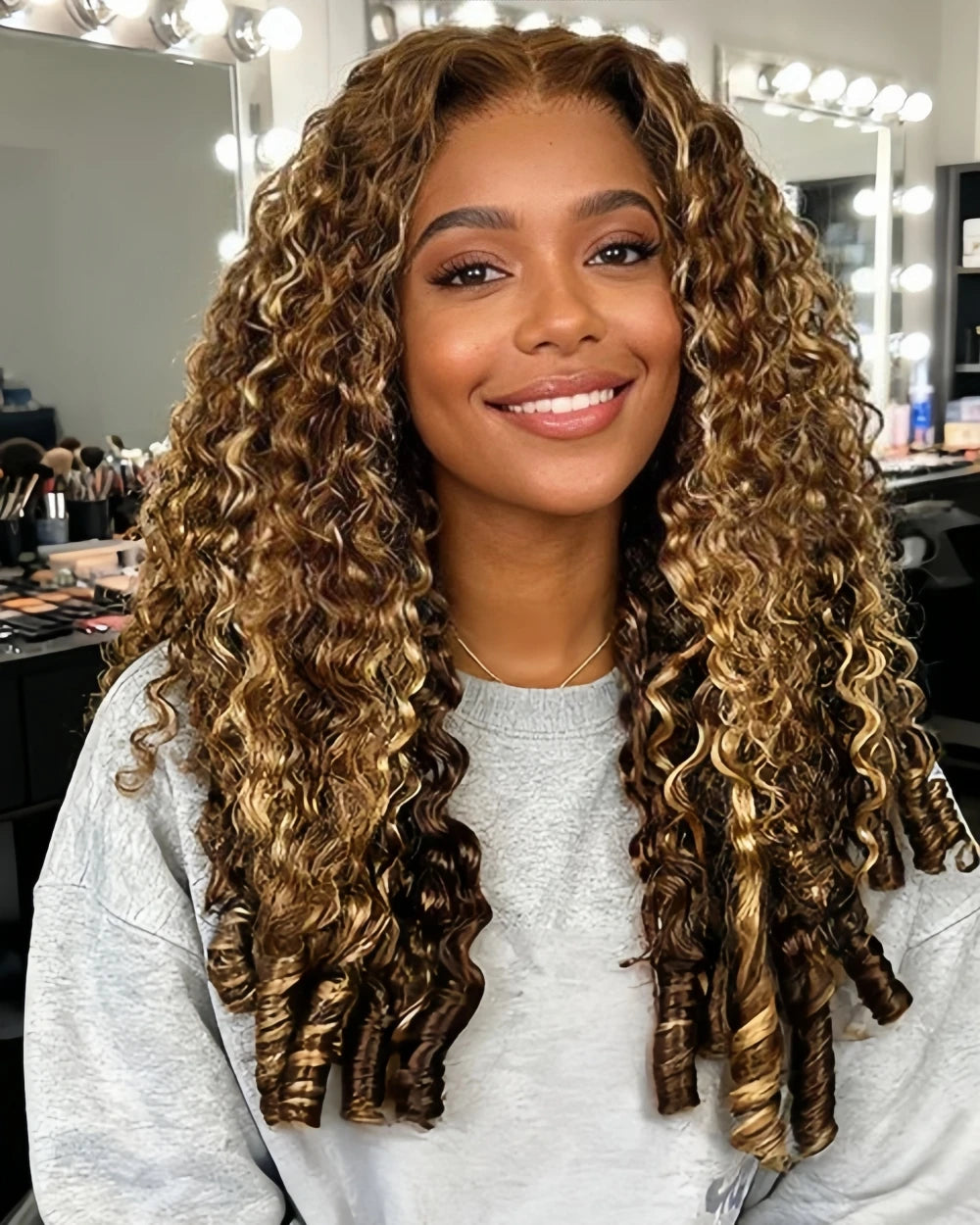Burmese Curly Human Hair Crochet Extensions