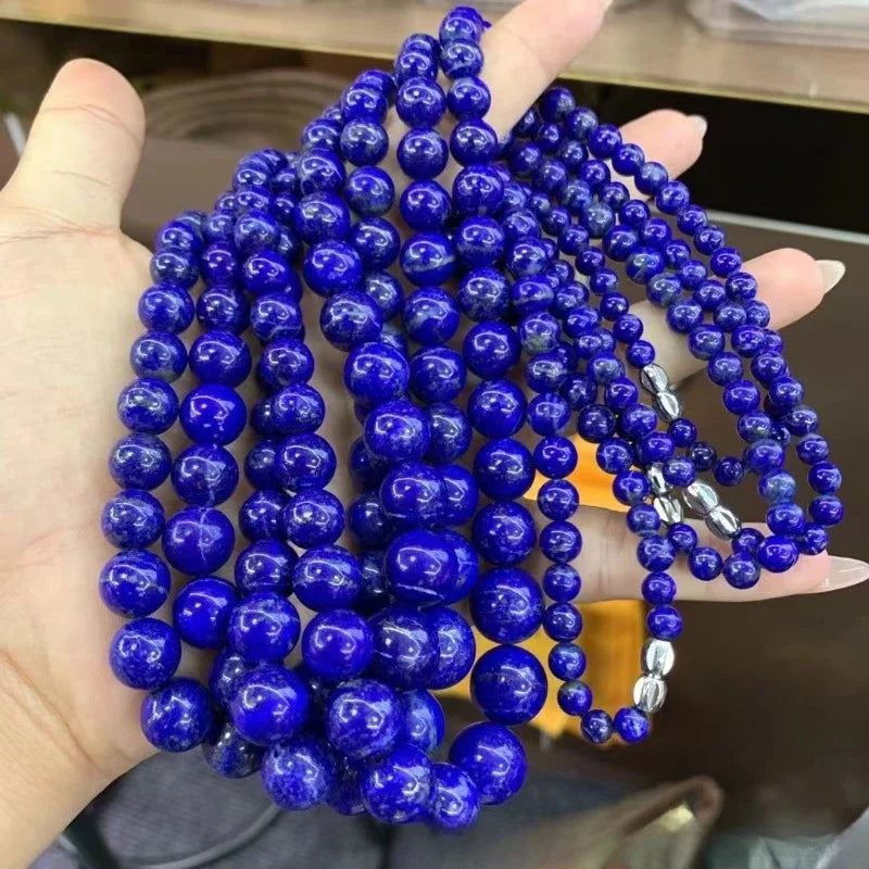 Lapis Lazuli Tower Pendant Chain Necklace