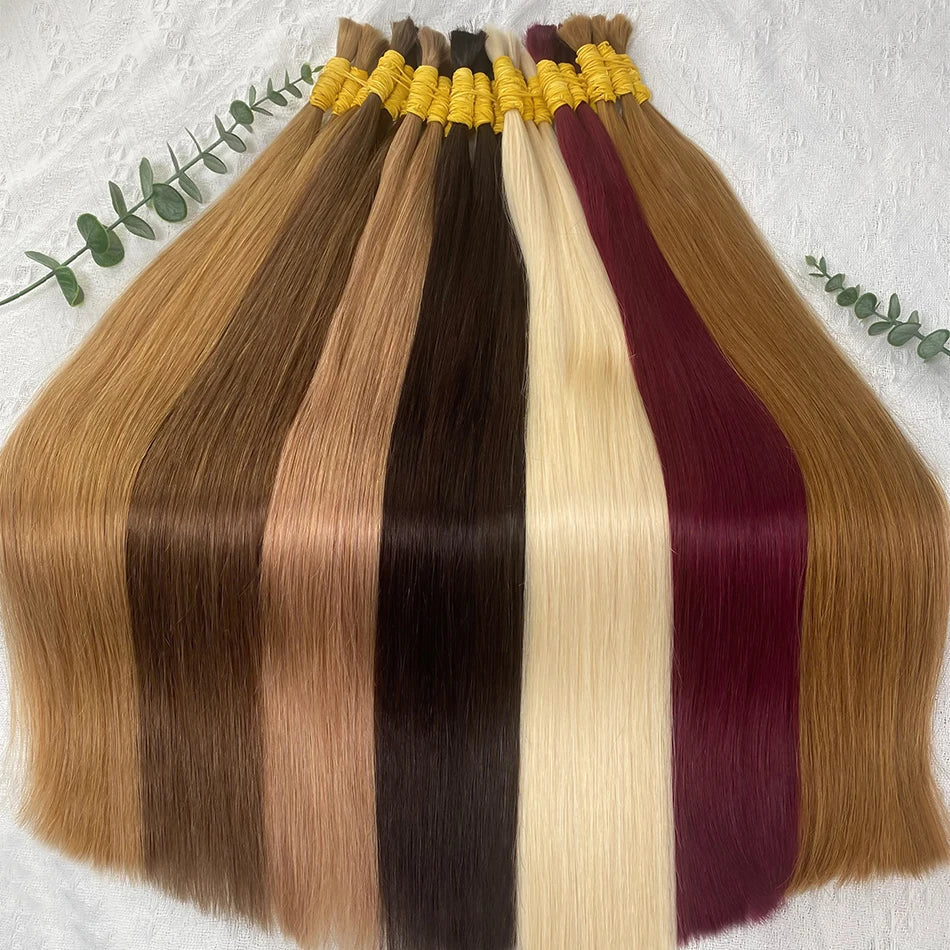 Straight Brazilian Remy Human Hair Bundles (No Weft)