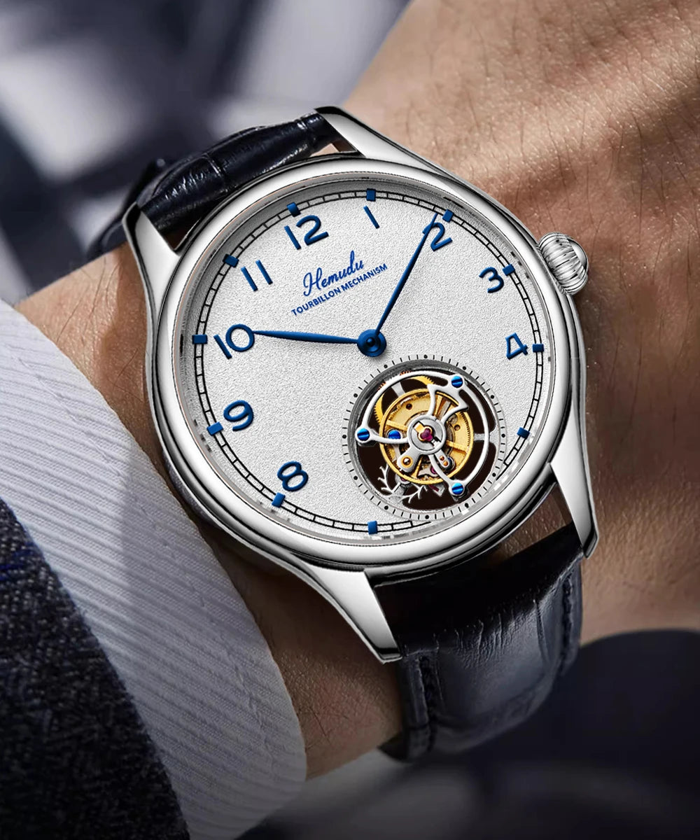 HEMUDU Flying Tourbillon Skeleton Watch